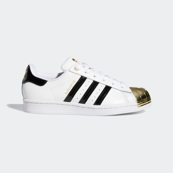 Adidas Originals Women's White SUPERSTAR METAL TOE Fashion Sneakers 5.5 FV3310 - Picture 2 of 6
